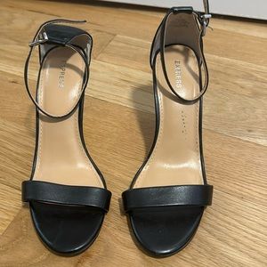Express Black Heels